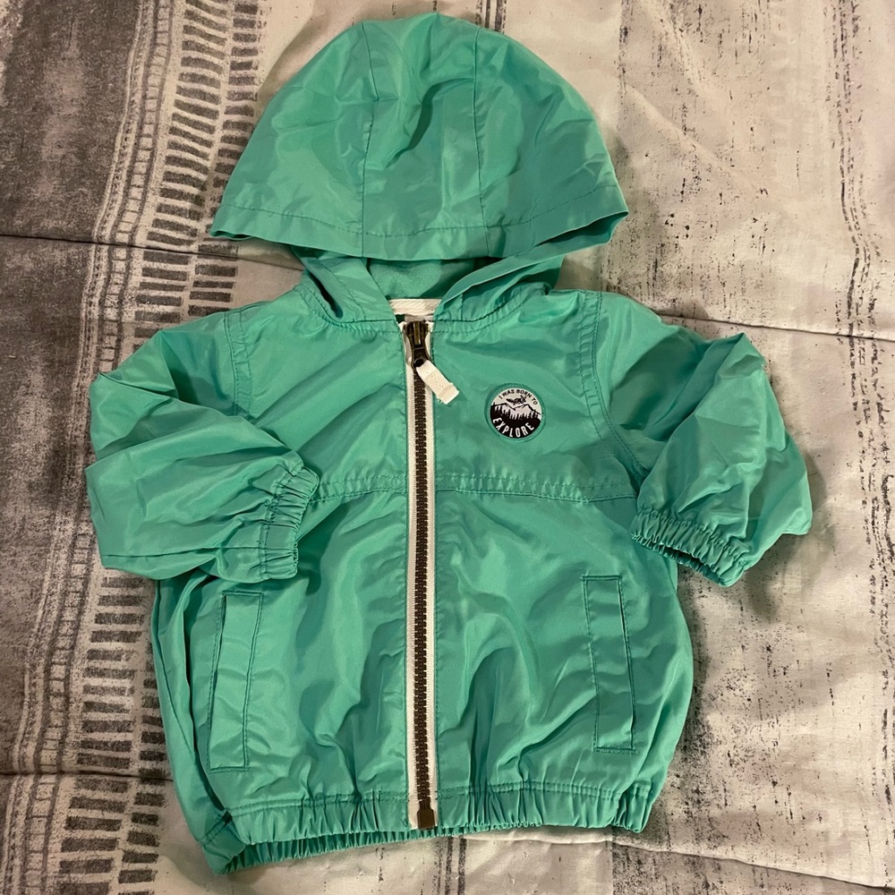 Carter’s Aqua Lined Windbreaker 6 months